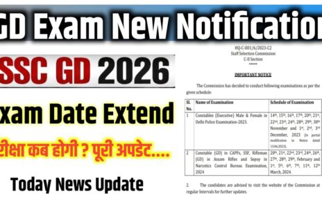 SSC GD Exam Date Out 2026
