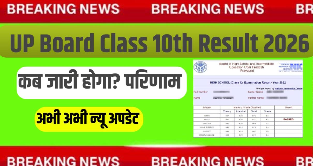 UP Board 10th & 12th Result 2026 Date Kab Jari Hoga