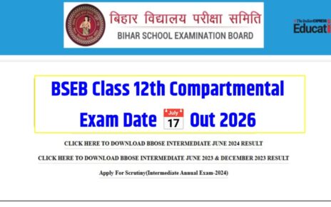 BSEB Class 12th Compartmental Exam 2026 Kab Hogi