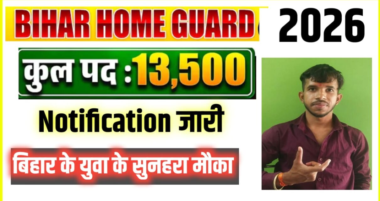 Bihar Home Guard Vacancy 2026 Me kab Aayega