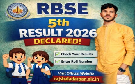 Rajasthan Board Class 5th Result 2026