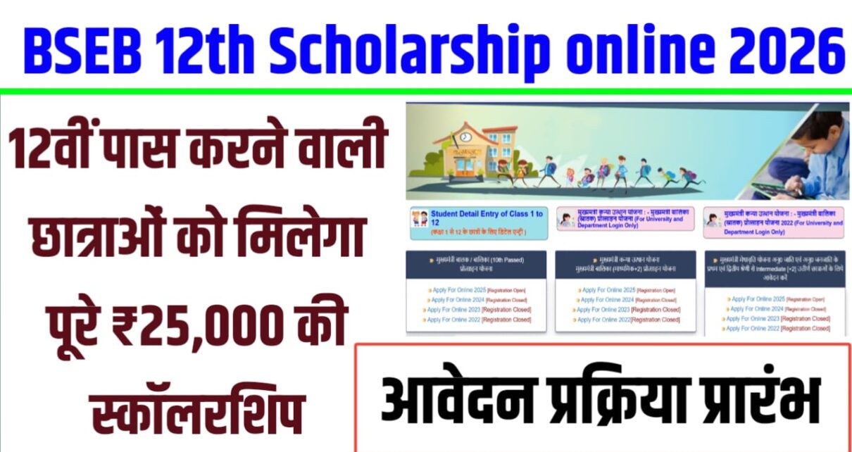Bihar Board Class 10th Scholarship Online 2026