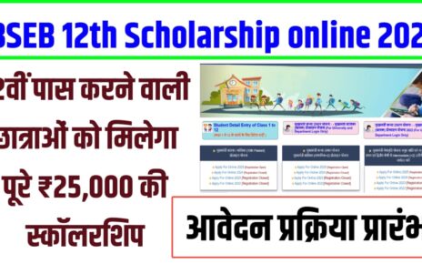 Bihar Board Class 10th Scholarship Online 2026