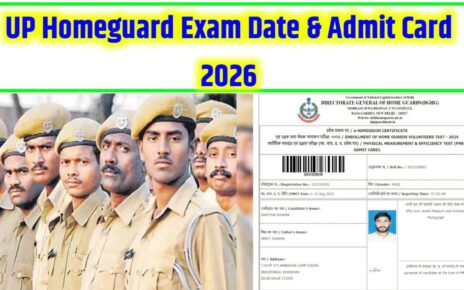Up Homeguard Exam Date And Admit Card 2026